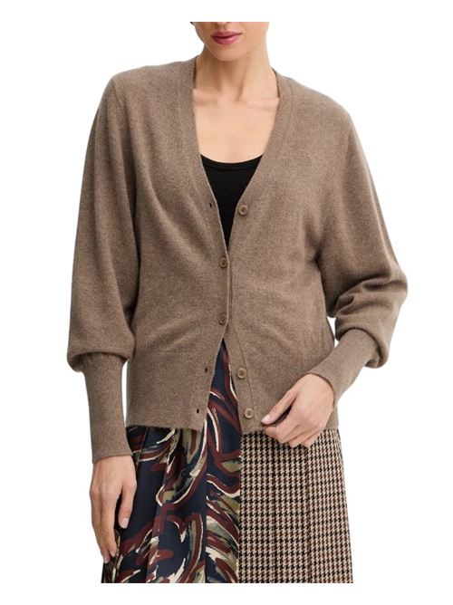 Relaxed fit cashmere cardigan with ribbed trim BOSS | 50548814 FUVRONA 10274304.247